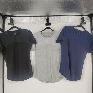 Jed North T-Shirt Size S Lot of Three Black, Grey, Midnight Blue